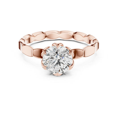 Round Halo Lab Grown Diamond Ring