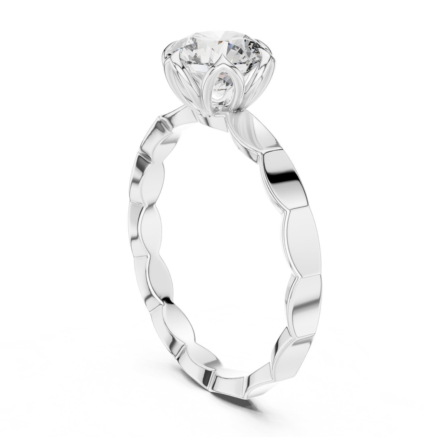 Round Halo Lab Grown Diamond Ring