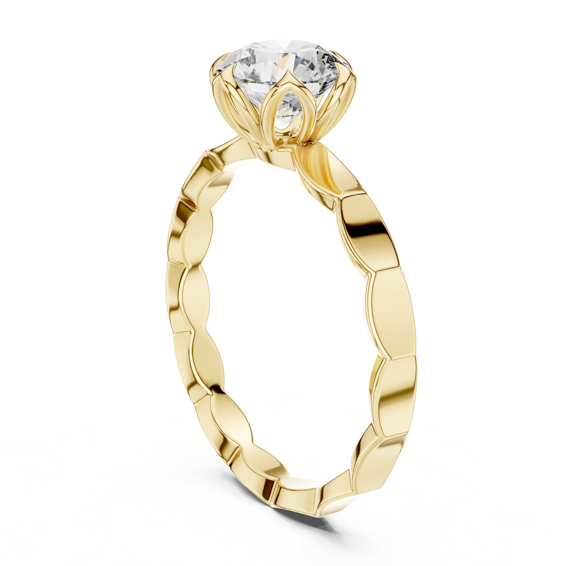 Round Halo Lab Grown Diamond Ring