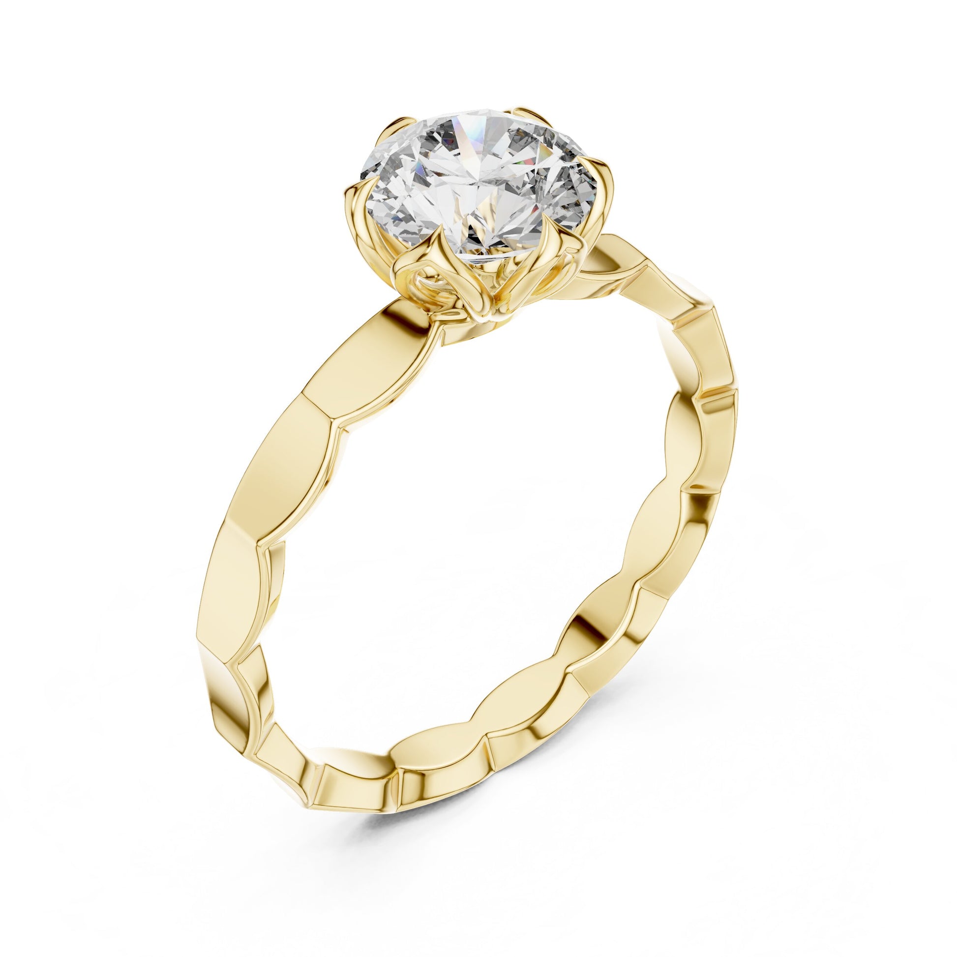 Round Halo Lab Grown Diamond Ring