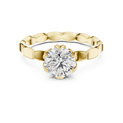 Round Halo Lab Grown Diamond Ring