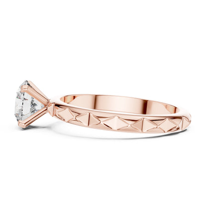Round Solitaire Lab Grown Diamond Ring