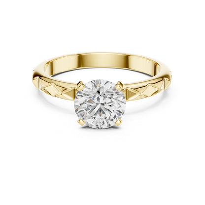 Round Solitaire Lab Grown Diamond Ring
