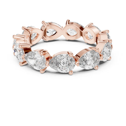 Mixed Shape Lab Grown Diamond Eternity Ring