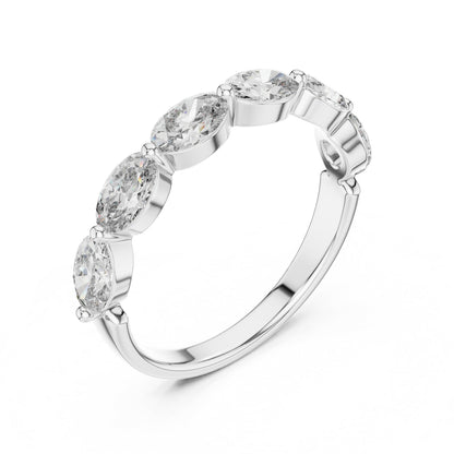 Mixed Shape Lab Grown Diamond Side Stone Ring