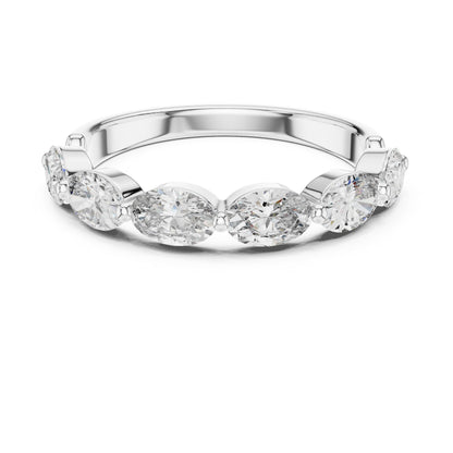 Mixed Shape Lab Grown Diamond Side Stone Ring