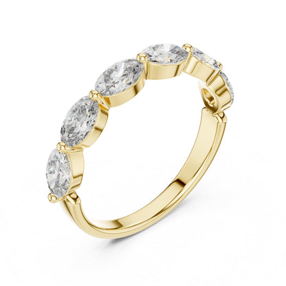 Mixed Shape Lab Grown Diamond Side Stone Ring
