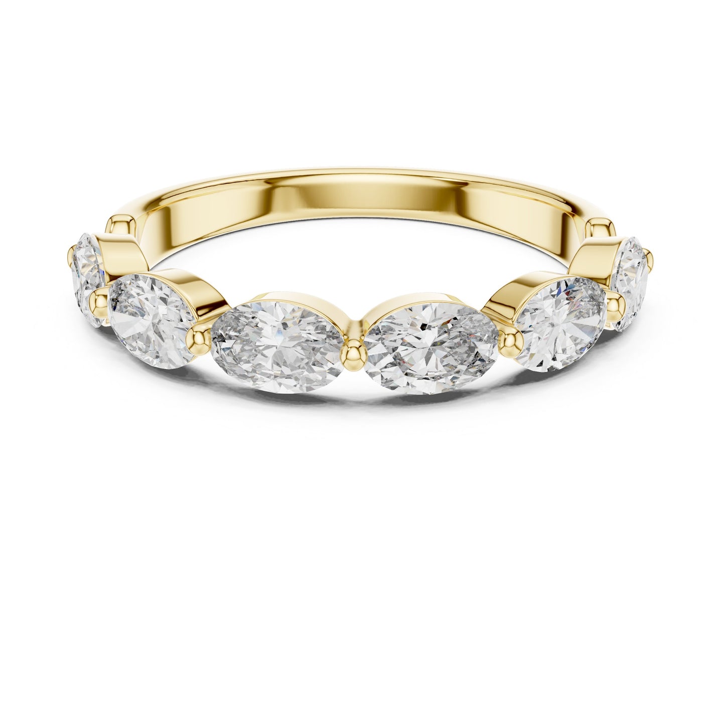 Mixed Shape Lab Grown Diamond Side Stone Ring