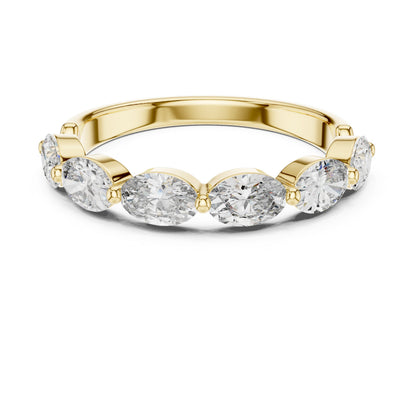 Mixed Shape Lab Grown Diamond Side Stone Ring