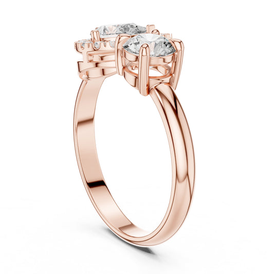 Round Halo Lab Grown Diamond Ring