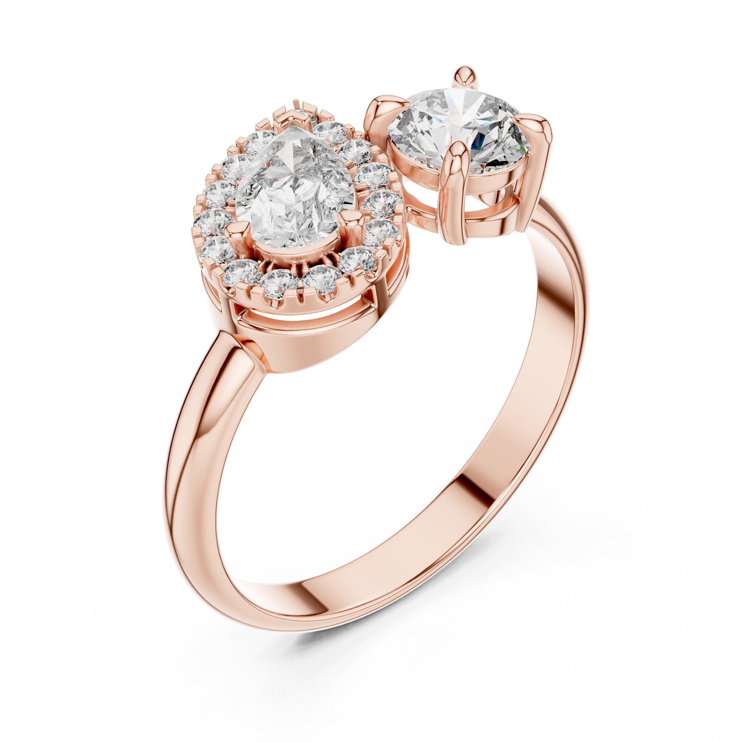 Round Halo Lab Grown Diamond Ring
