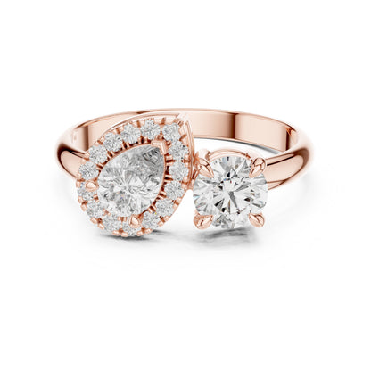 Round Halo Lab Grown Diamond Ring