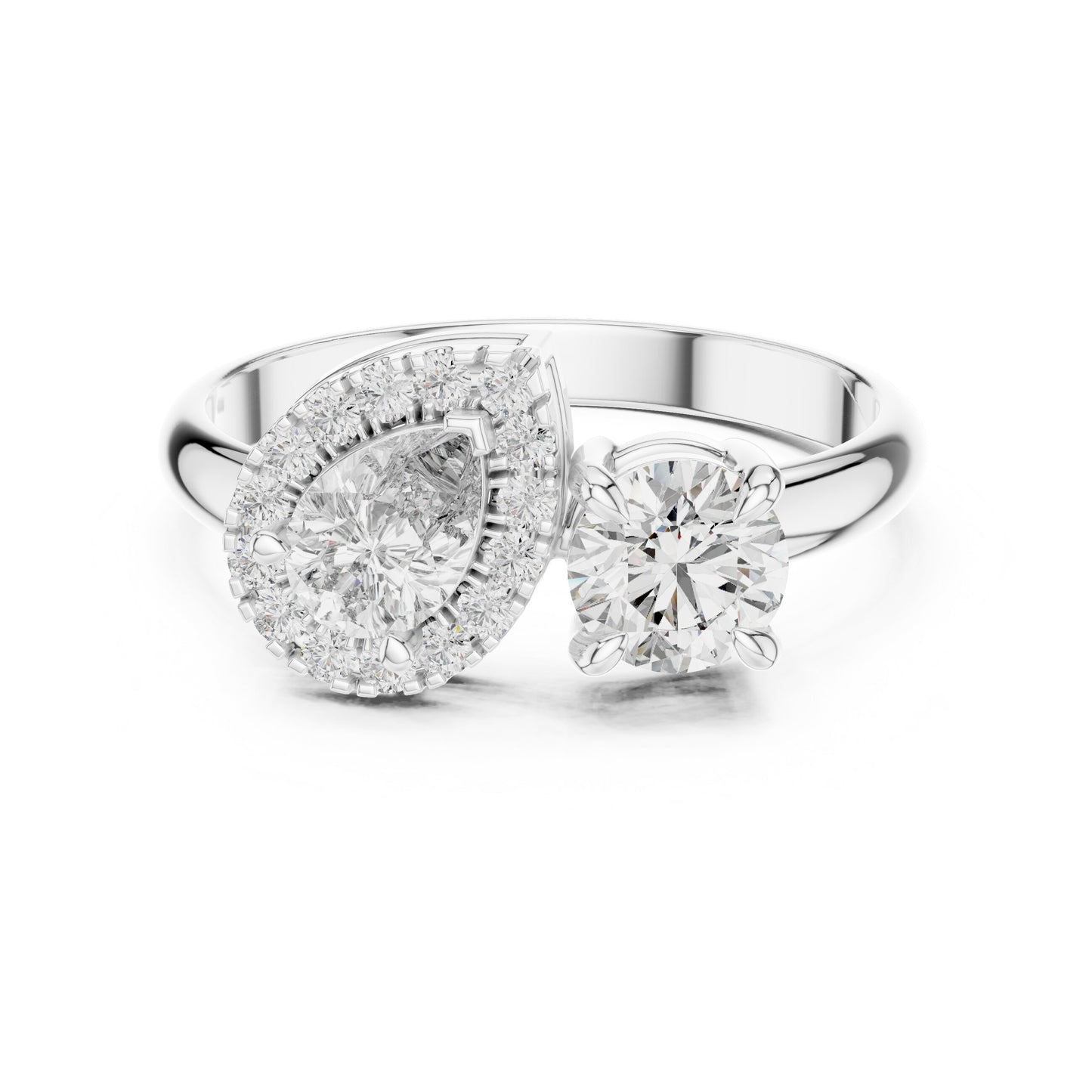 Round Halo Lab Grown Diamond Ring