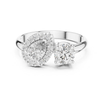 Round Halo Lab Grown Diamond Ring