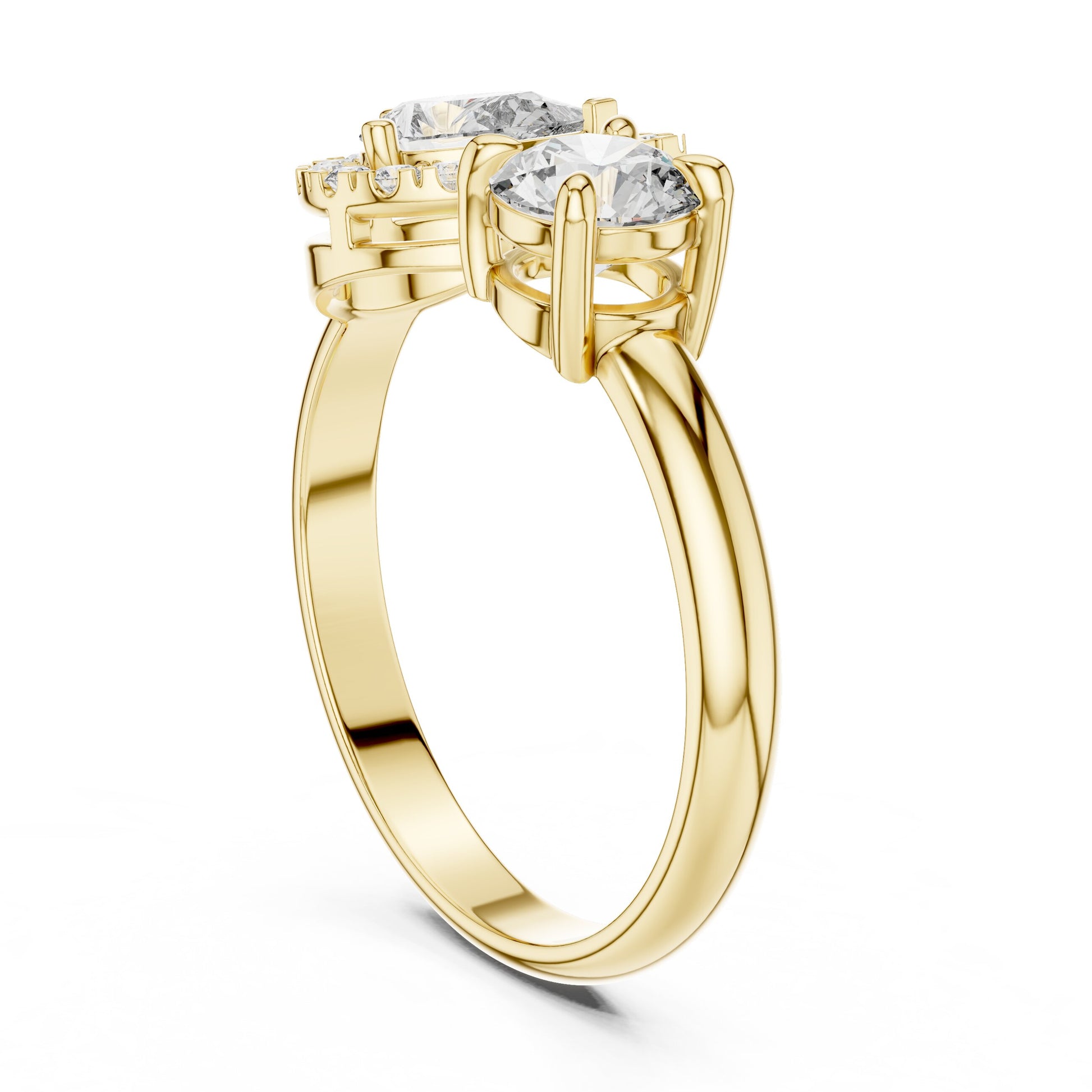 Round Halo Lab Grown Diamond Ring