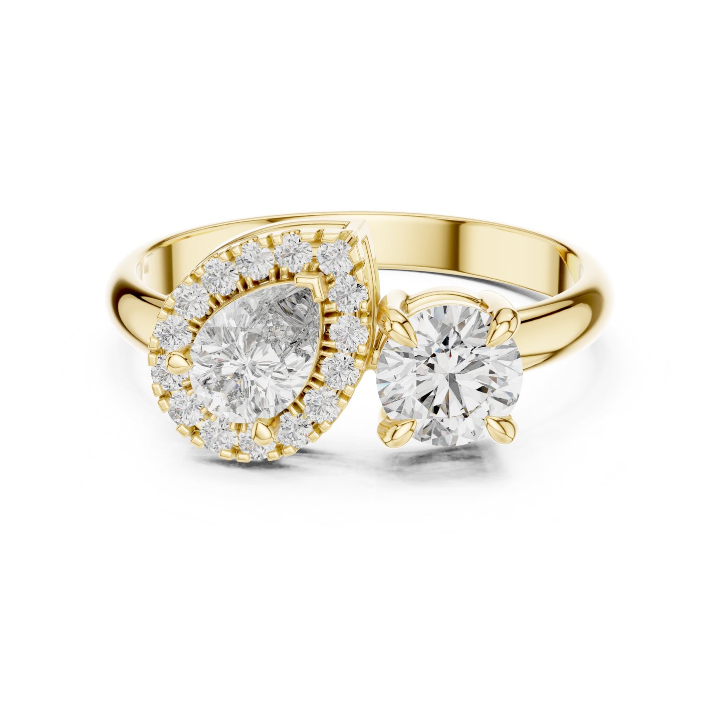 Round Halo Lab Grown Diamond Ring