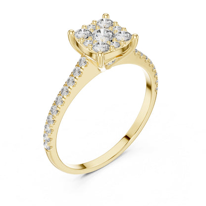Round Halo Lab Grown Diamond Ring