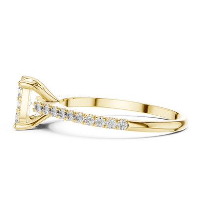 Round Halo Lab Grown Diamond Ring