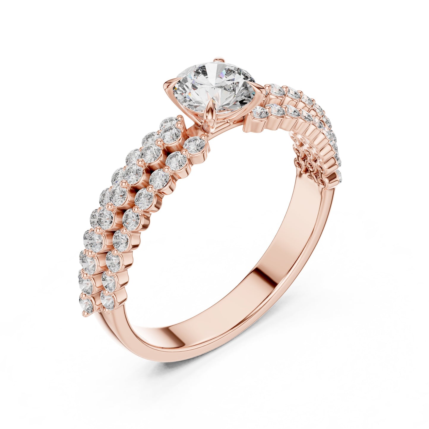 Round Halo Lab Grown Diamond Ring