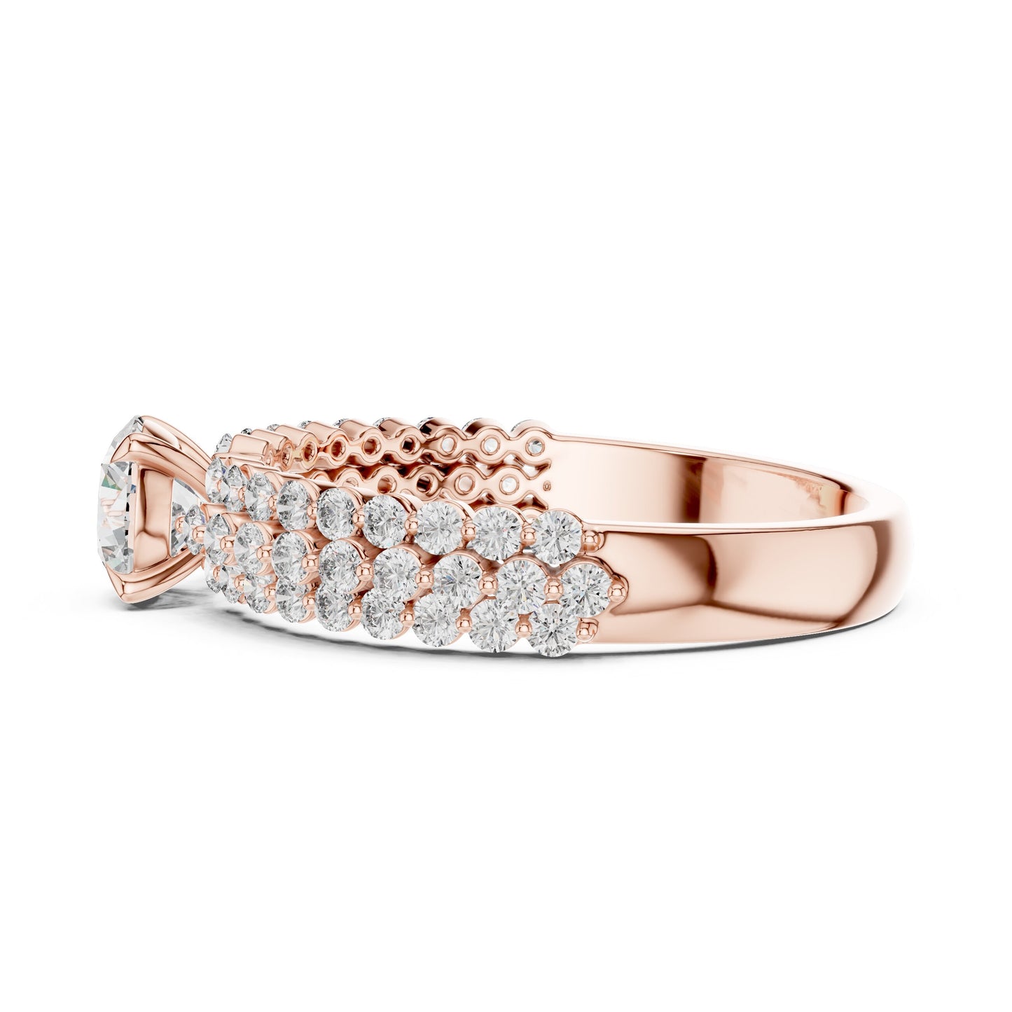 Round Halo Lab Grown Diamond Ring