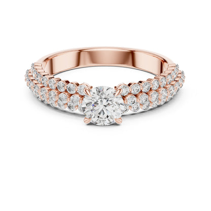 Round Halo Lab Grown Diamond Ring