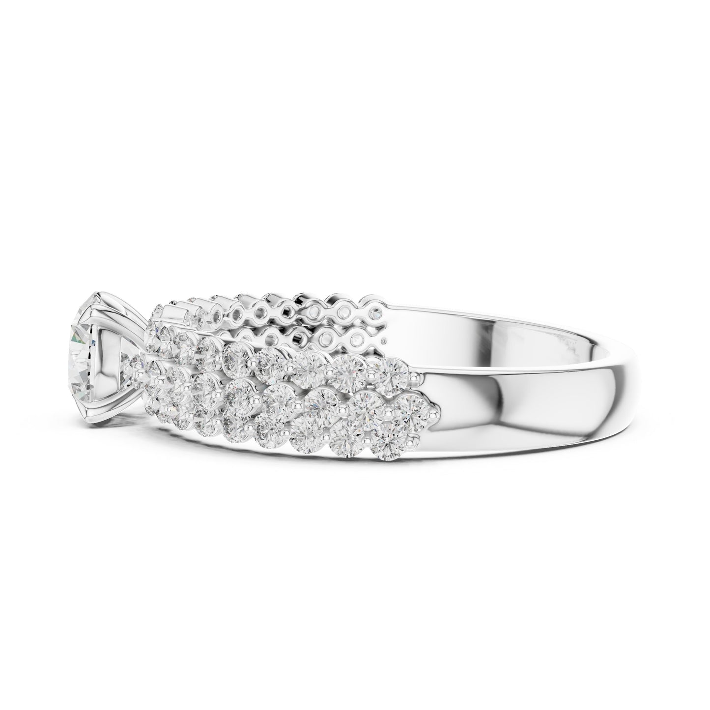 Round Halo Lab Grown Diamond Ring