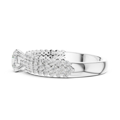 Round Halo Lab Grown Diamond Ring