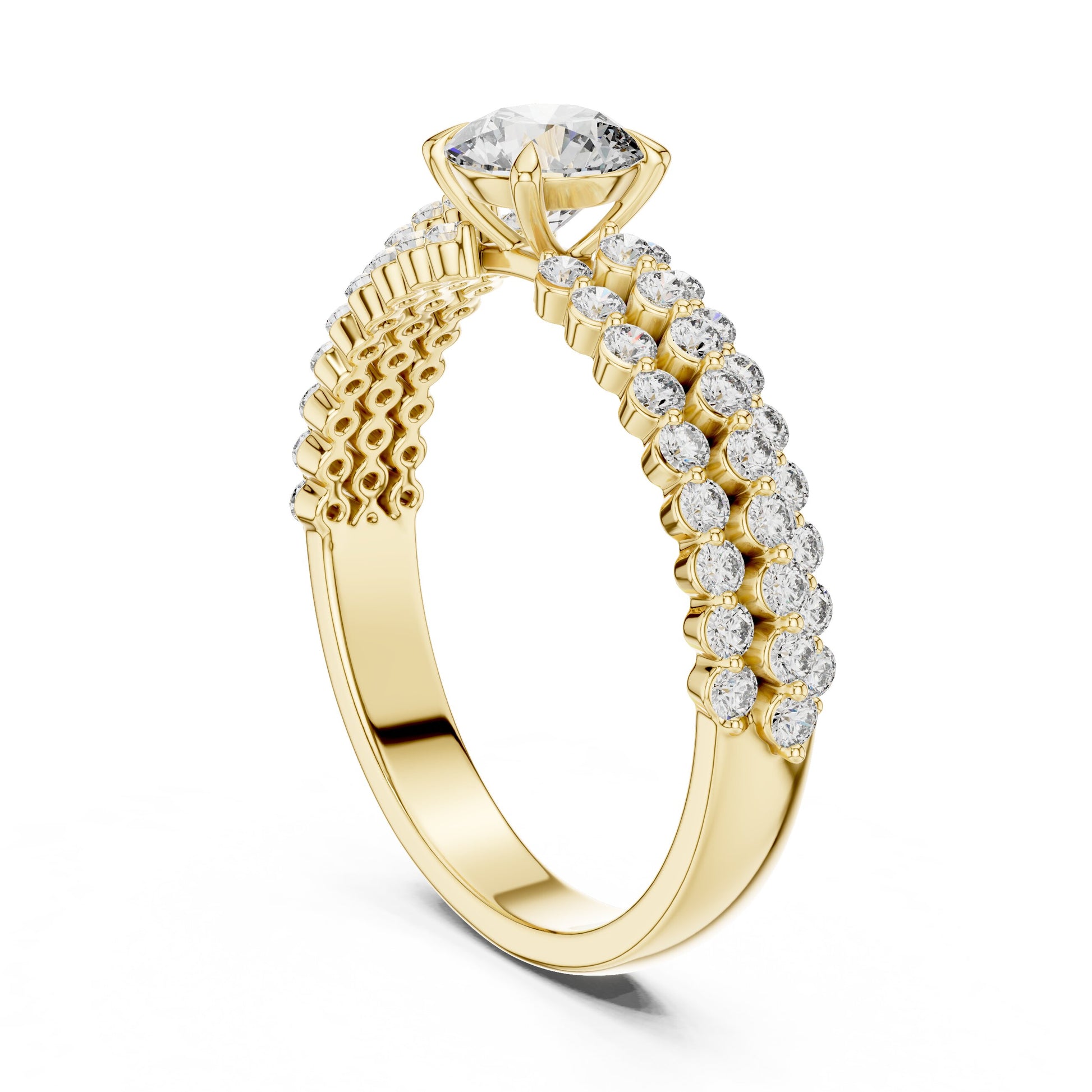 Round Halo Lab Grown Diamond Ring