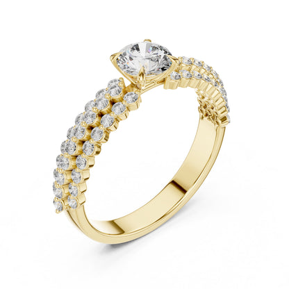 Round Halo Lab Grown Diamond Ring
