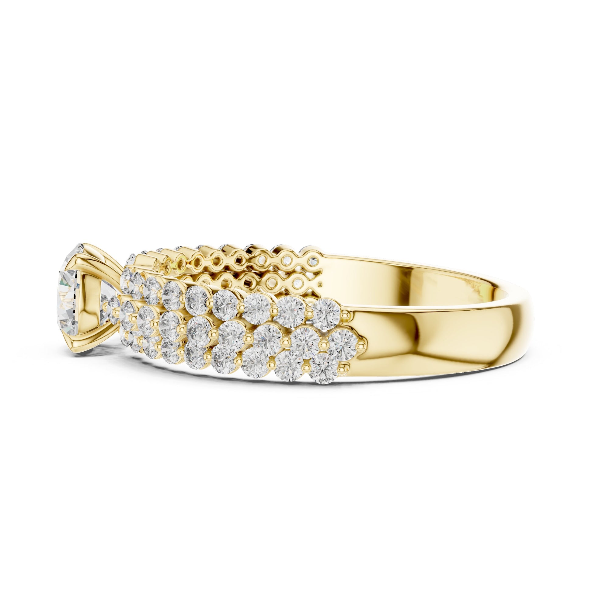 Round Halo Lab Grown Diamond Ring