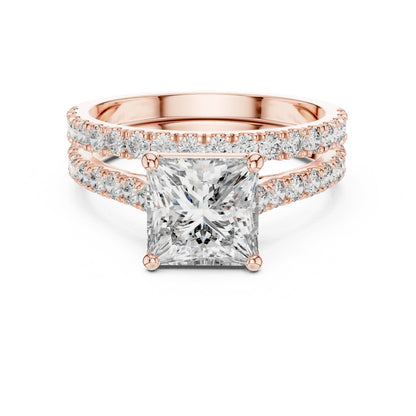 Mixed Shape Lab Grown Diamond Side Stone Ring