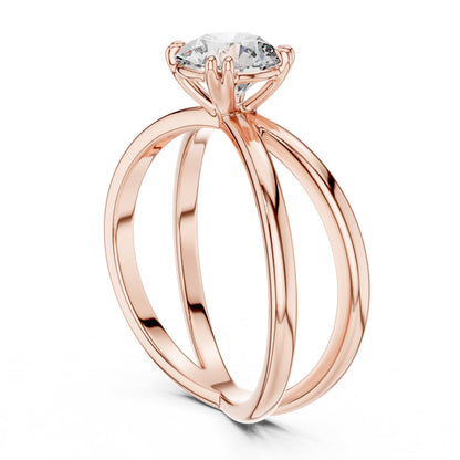 Round Solitaire Lab Grown Diamond Ring