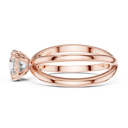 Round Solitaire Lab Grown Diamond Ring