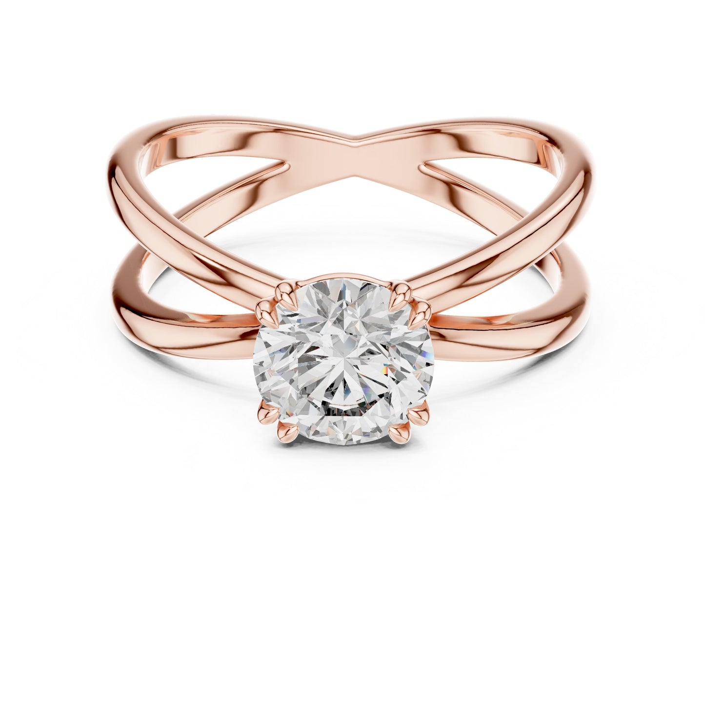 Round Solitaire Lab Grown Diamond Ring
