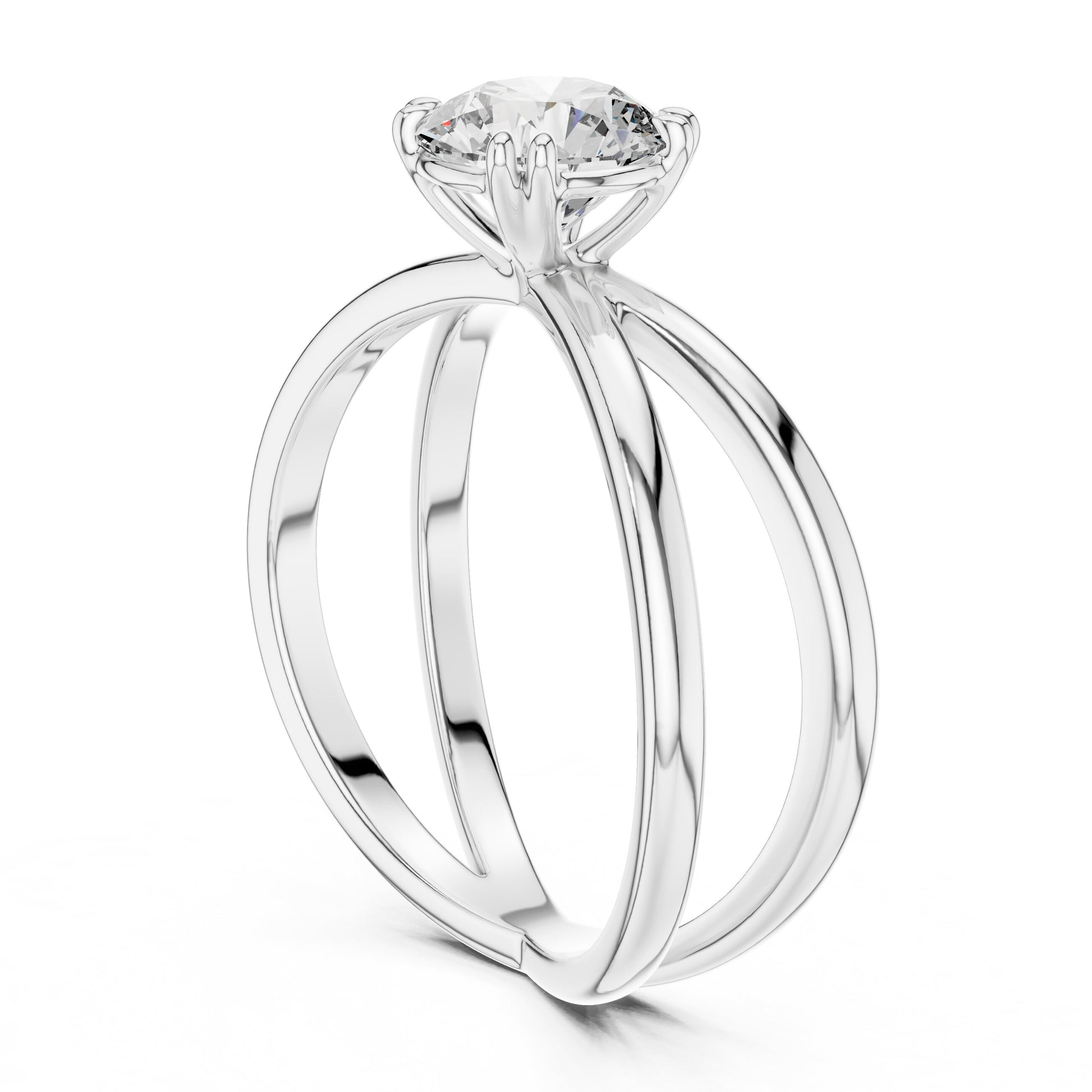Round Solitaire Lab Grown Diamond Ring