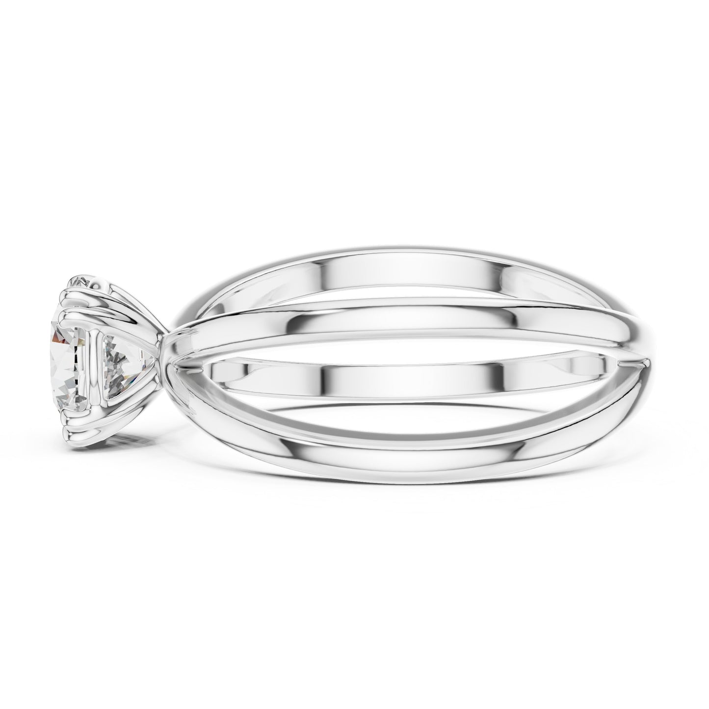 Round Solitaire Lab Grown Diamond Ring