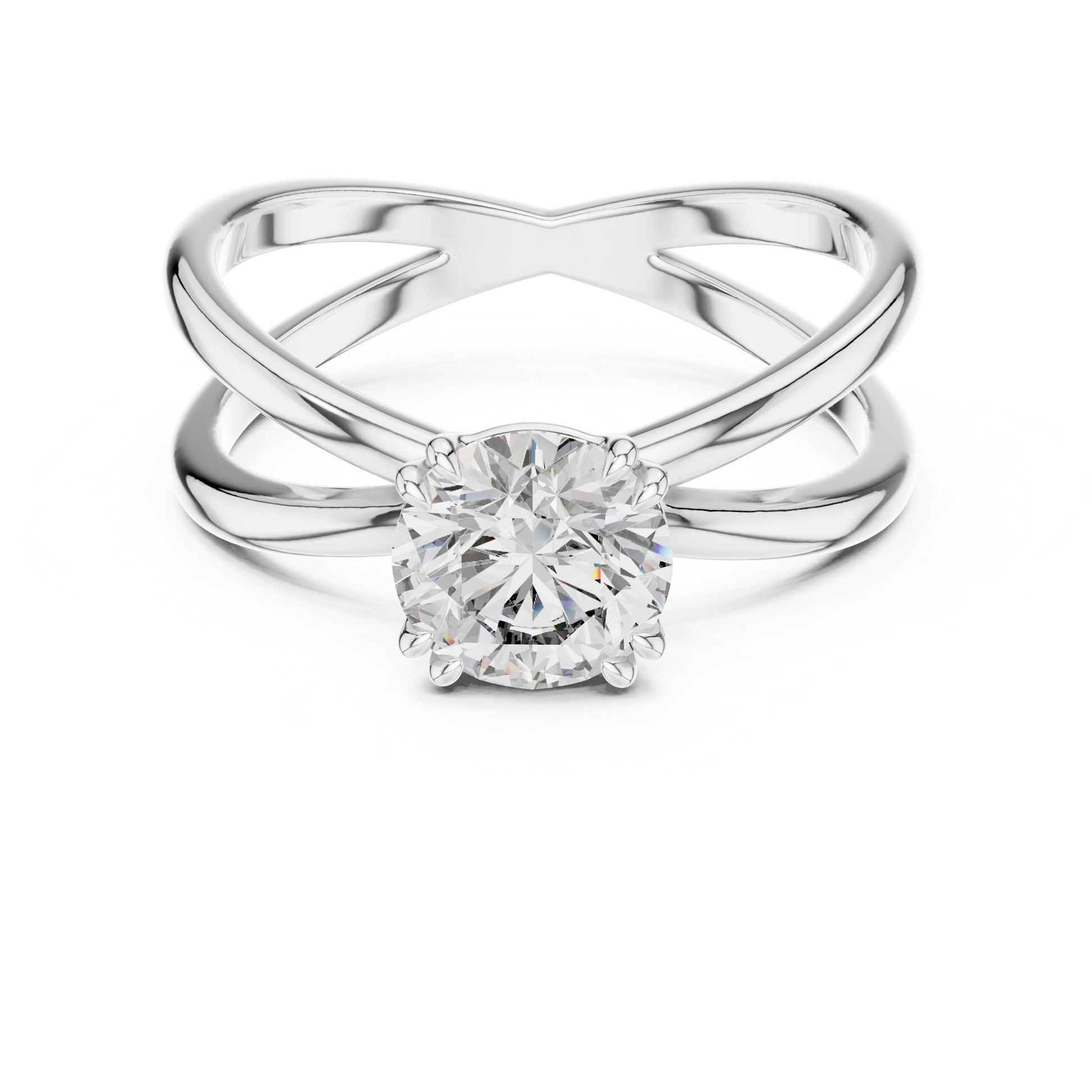 Round Solitaire Lab Grown Diamond Ring