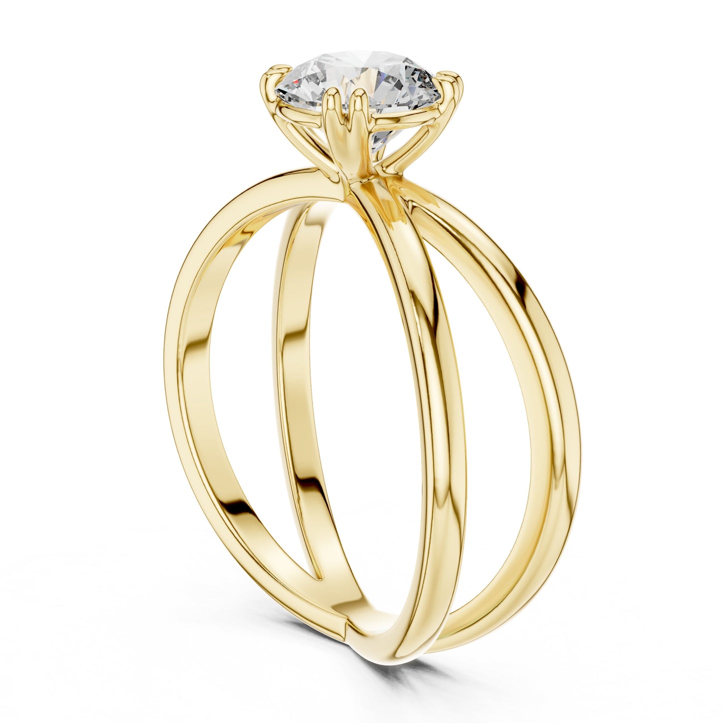 Round Solitaire Lab Grown Diamond Ring