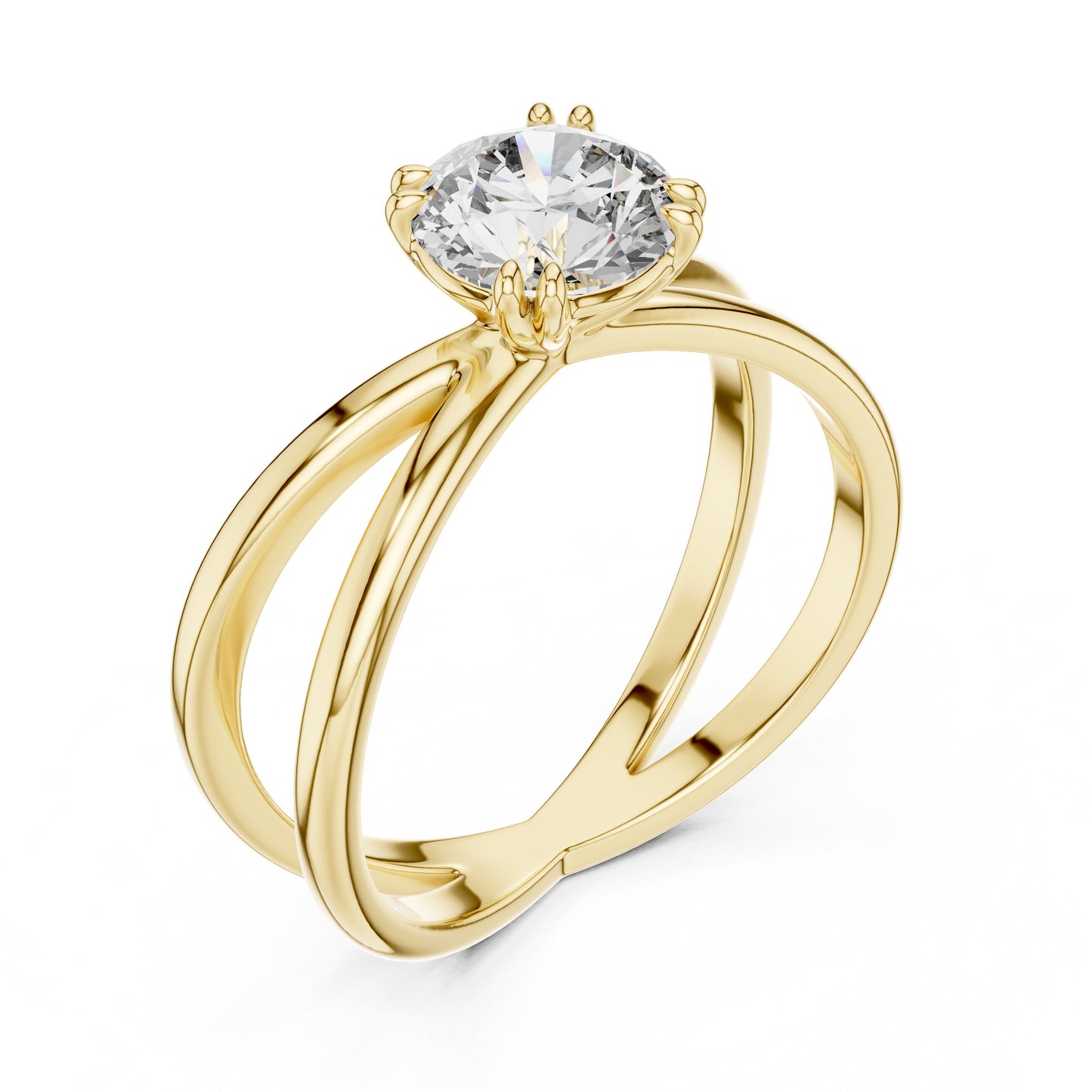 Round Solitaire Lab Grown Diamond Ring