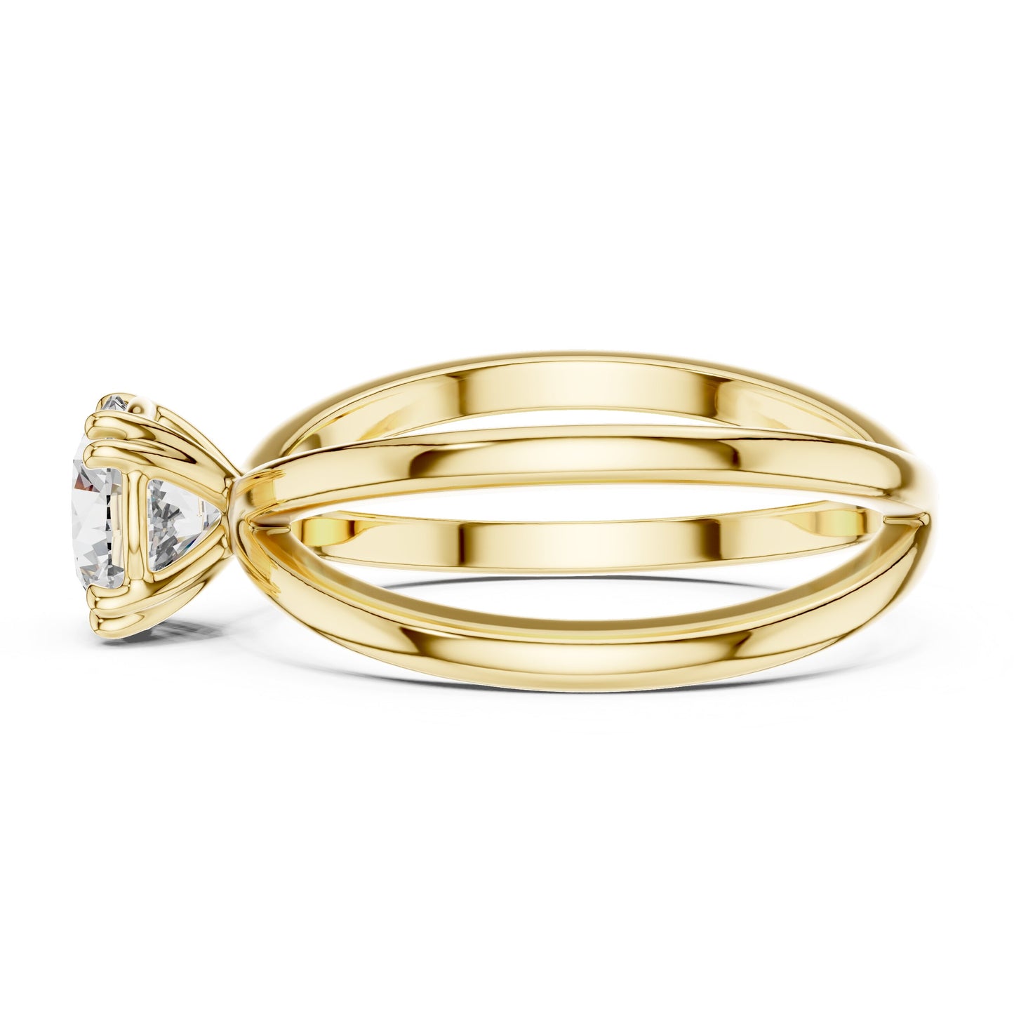 Round Solitaire Lab Grown Diamond Ring