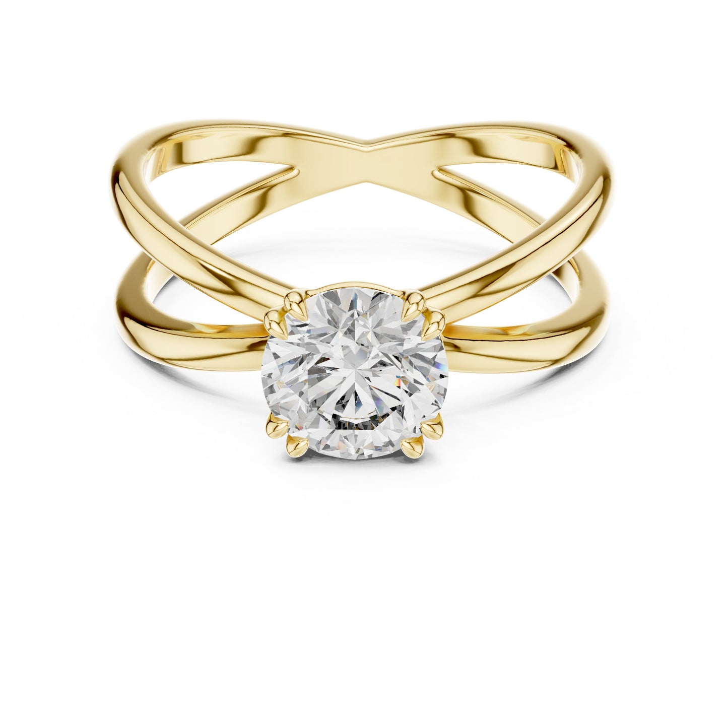 Round Solitaire Lab Grown Diamond Ring