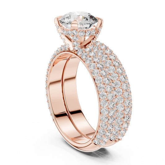 Round Halo Lab Grown Diamond Ring