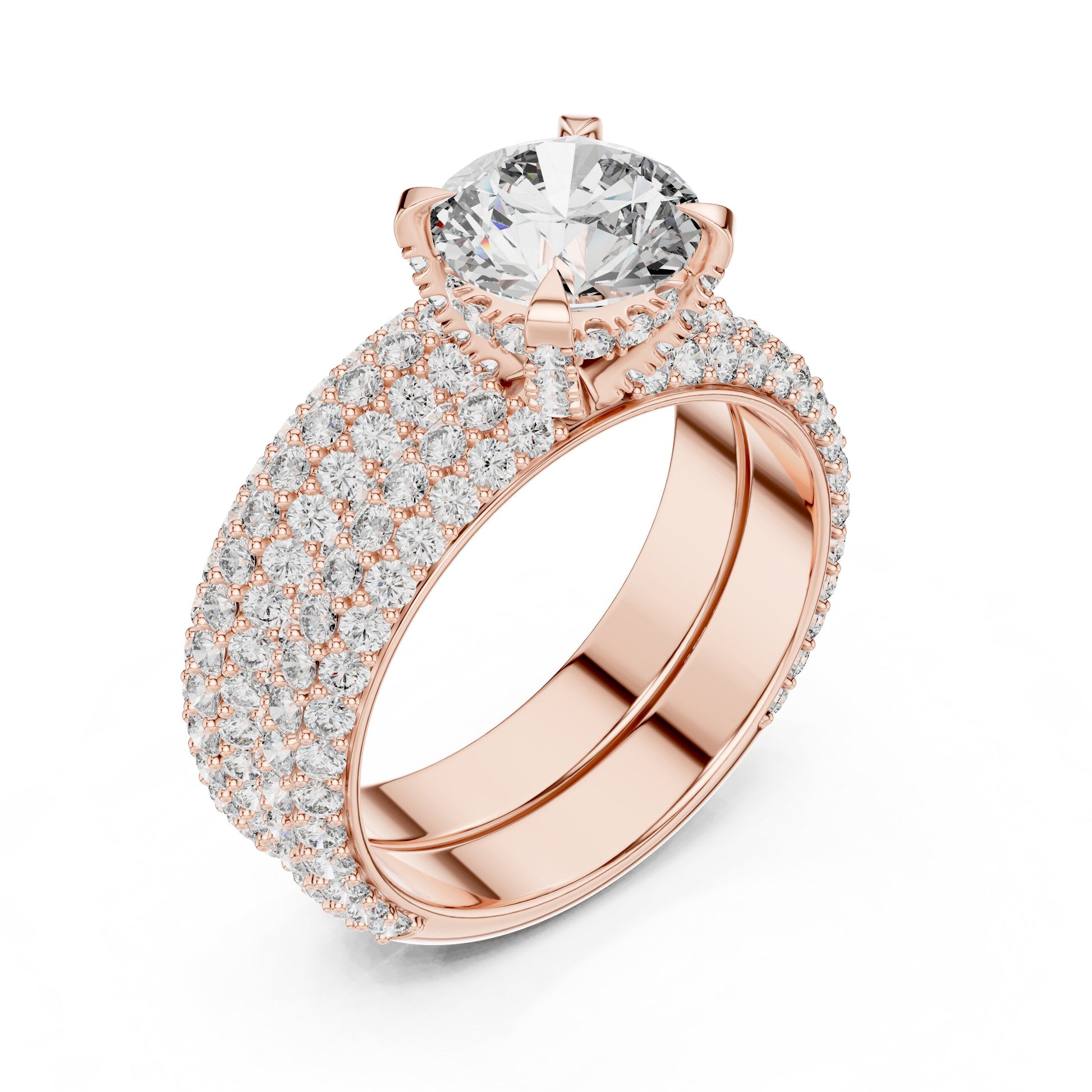 Round Halo Lab Grown Diamond Ring