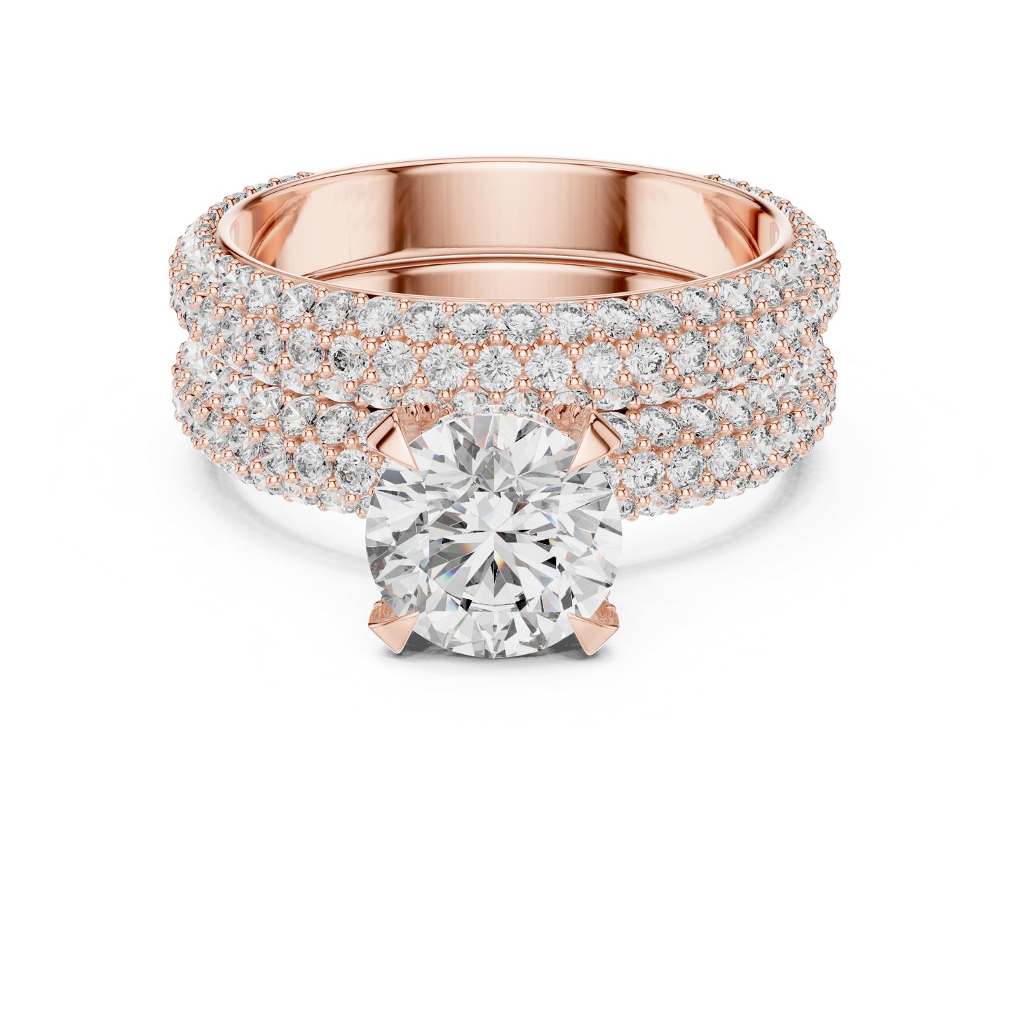 Round Halo Lab Grown Diamond Ring