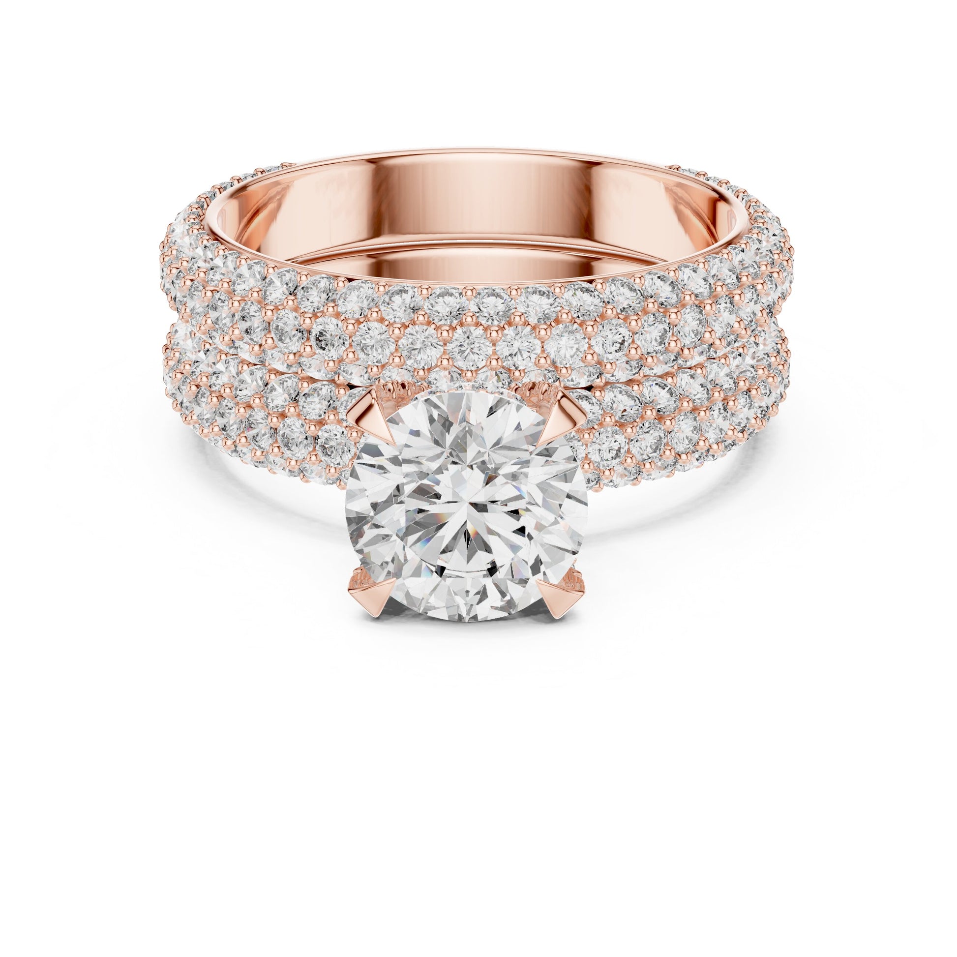 Round Halo Lab Grown Diamond Ring