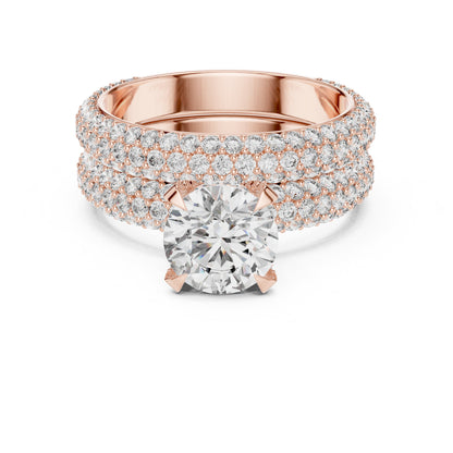 Round Halo Lab Grown Diamond Ring