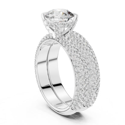 Round Halo Lab Grown Diamond Ring