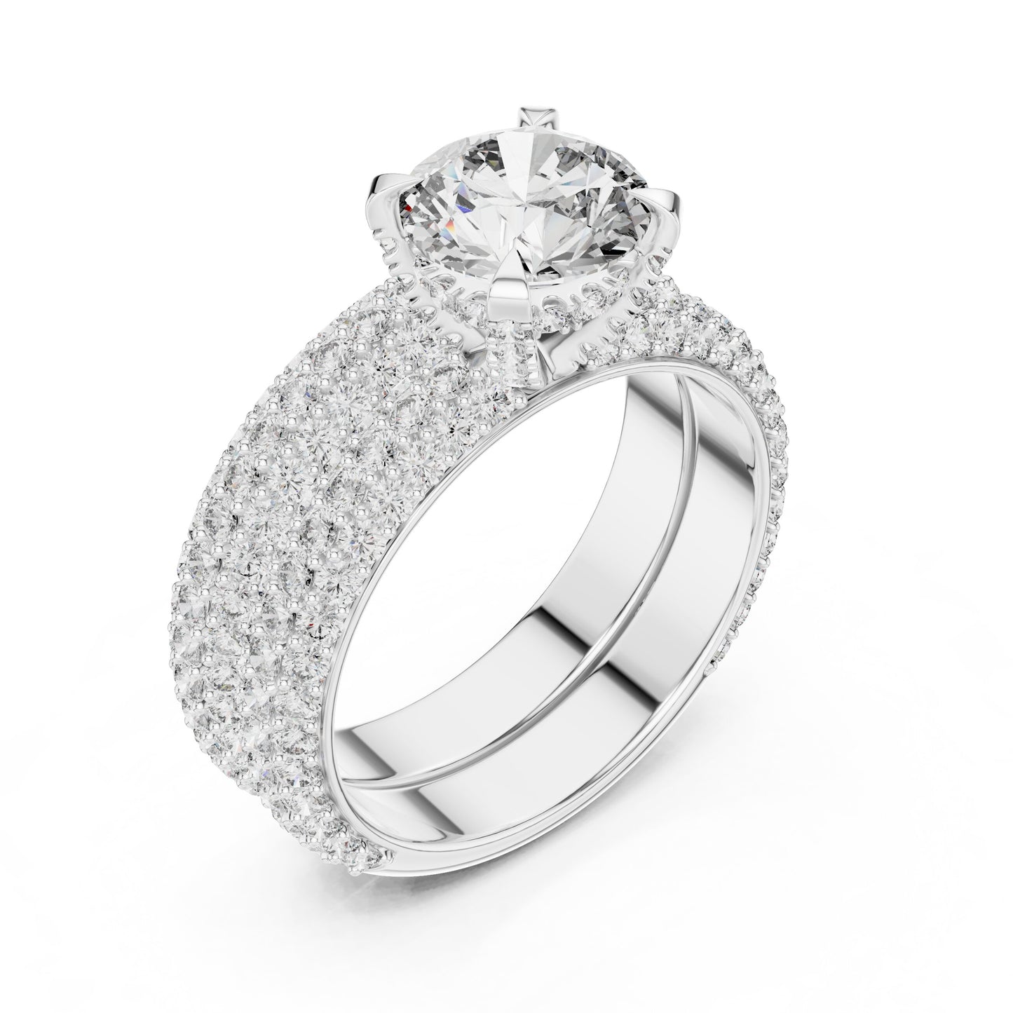 Round Halo Lab Grown Diamond Ring