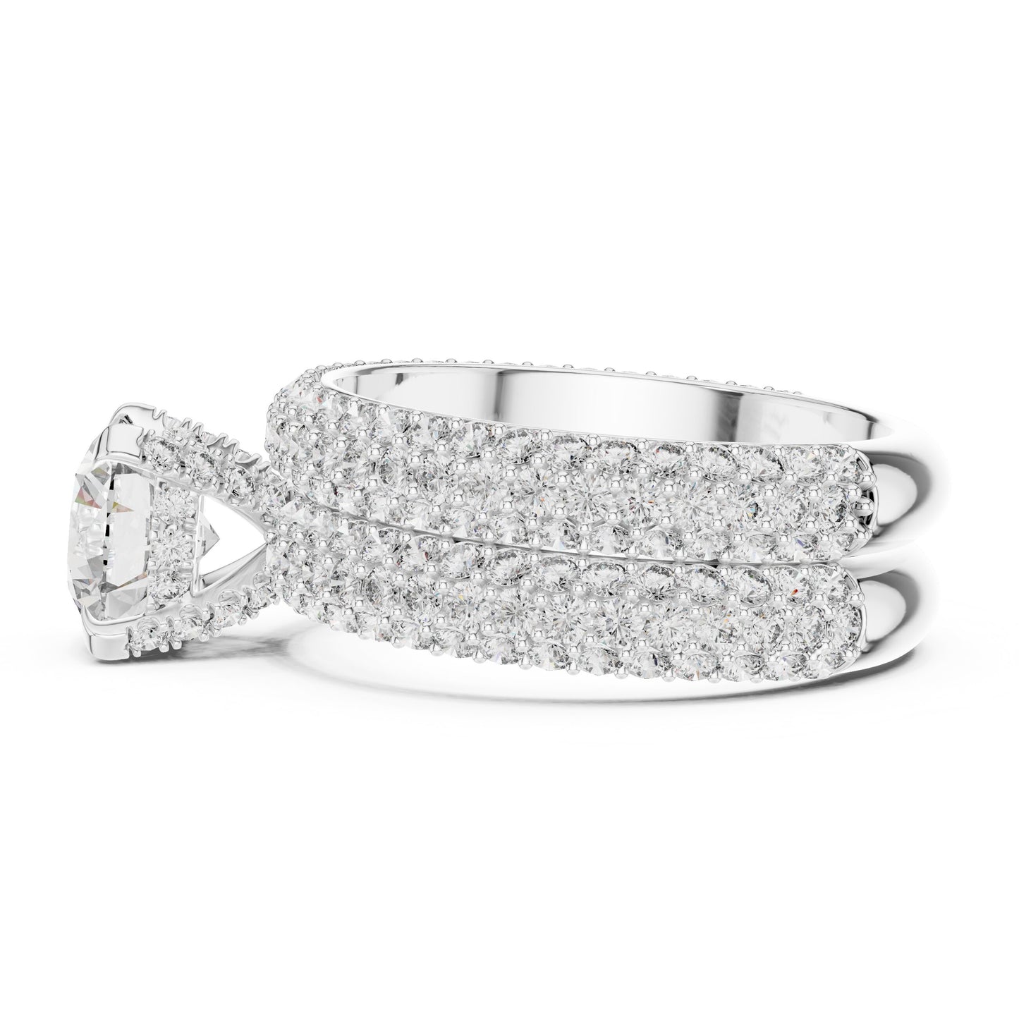 Round Halo Lab Grown Diamond Ring