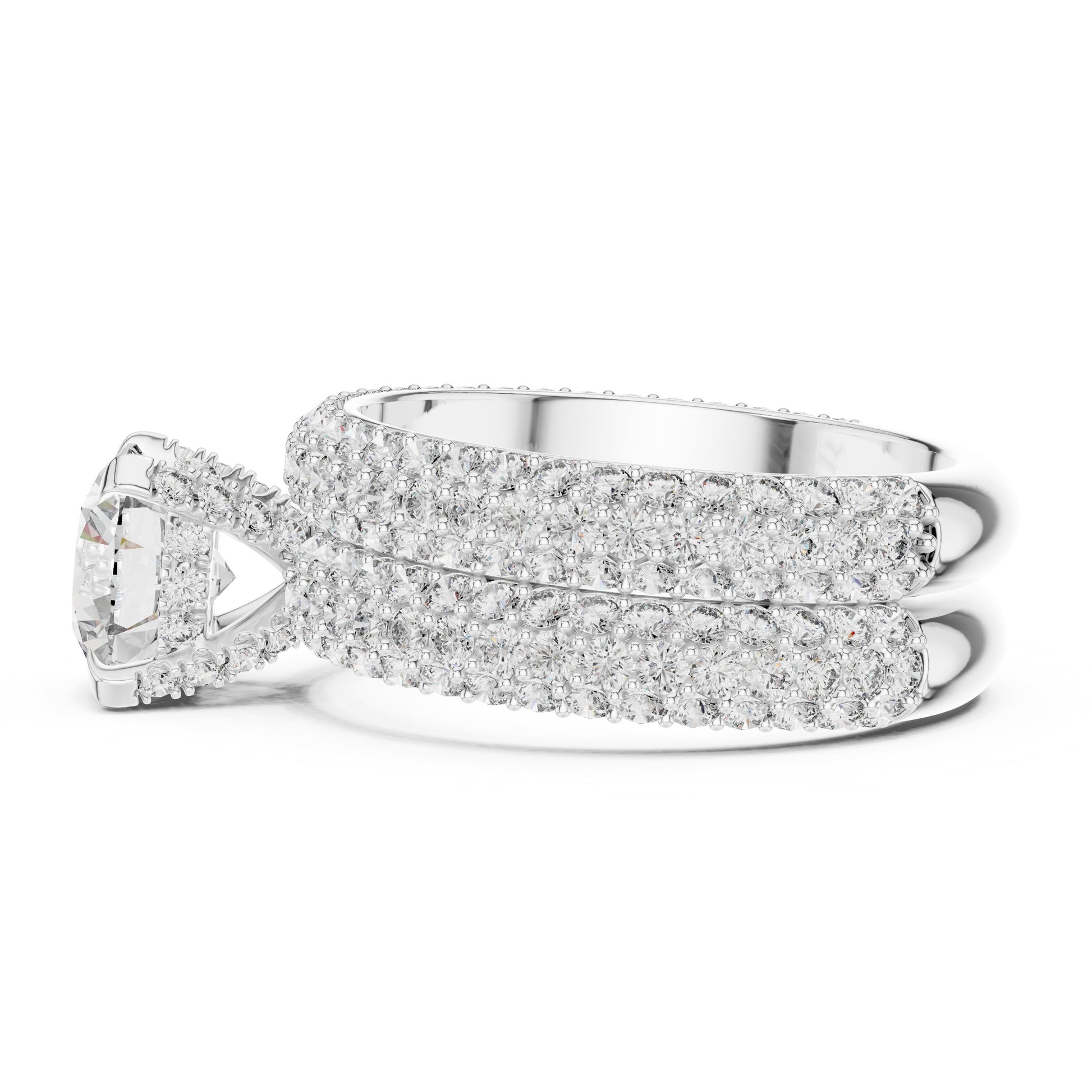 Round Halo Lab Grown Diamond Ring